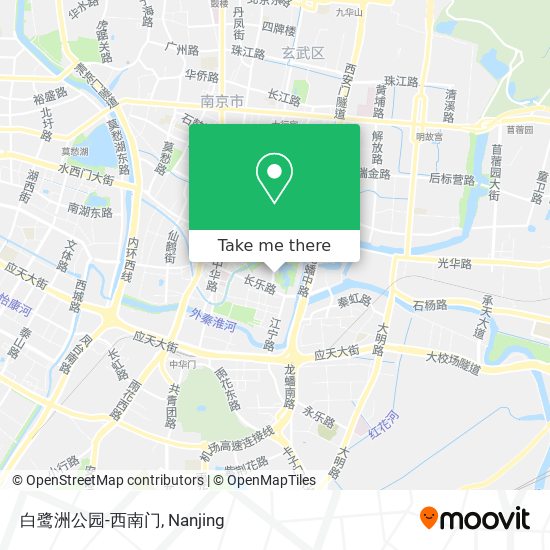白鹭洲公园-西南门 map