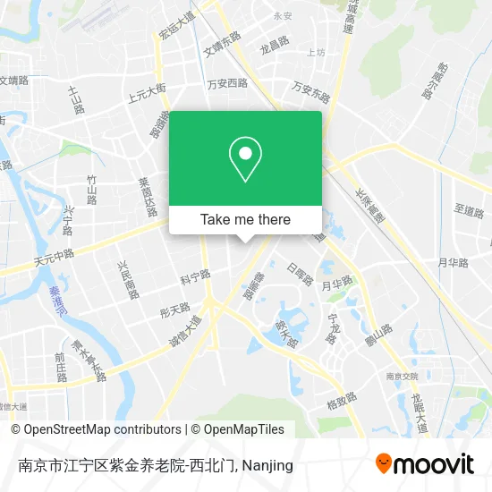 南京市江宁区紫金养老院-西北门 map