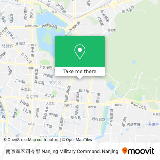 南京军区司令部 Nanjing Military Command map