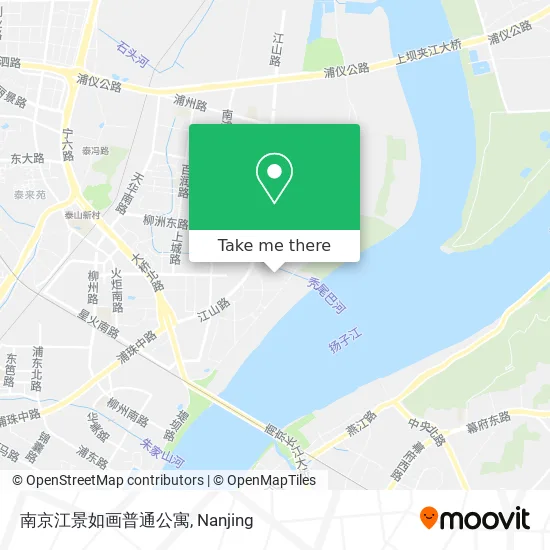 南京江景如画普通公寓 map
