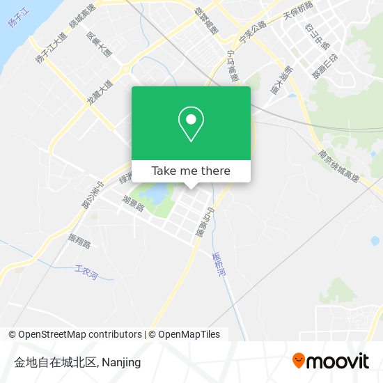 金地自在城北区 map