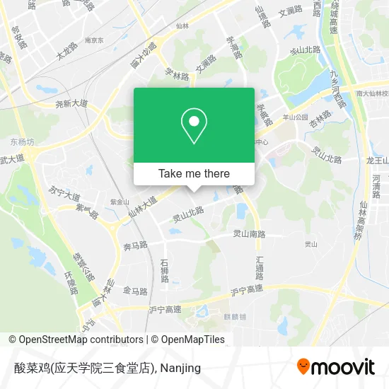 酸菜鸡(应天学院三食堂店) map