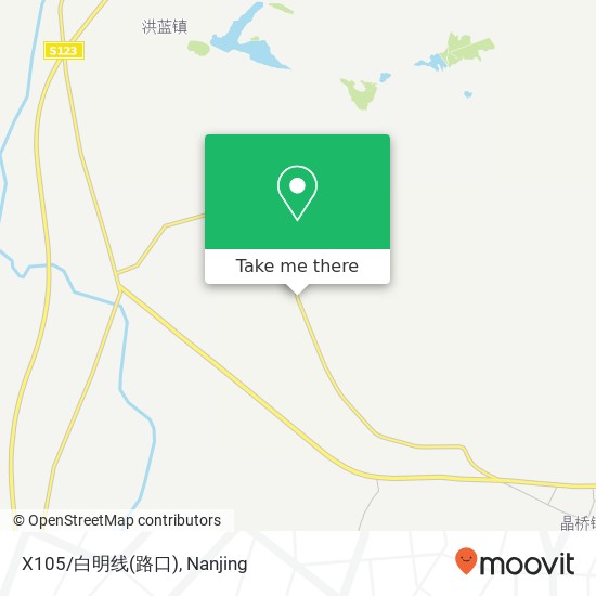 X105/白明线(路口) map