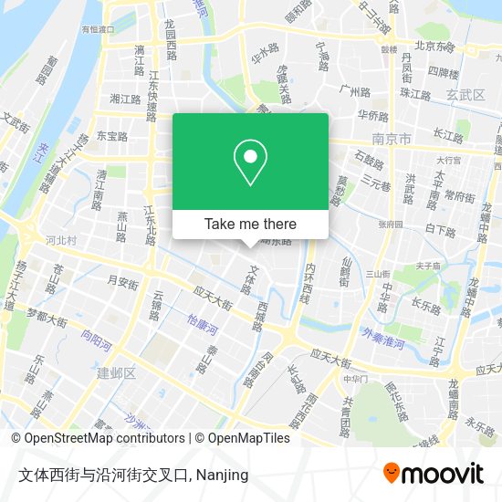 文体西街与沿河街交叉口 map