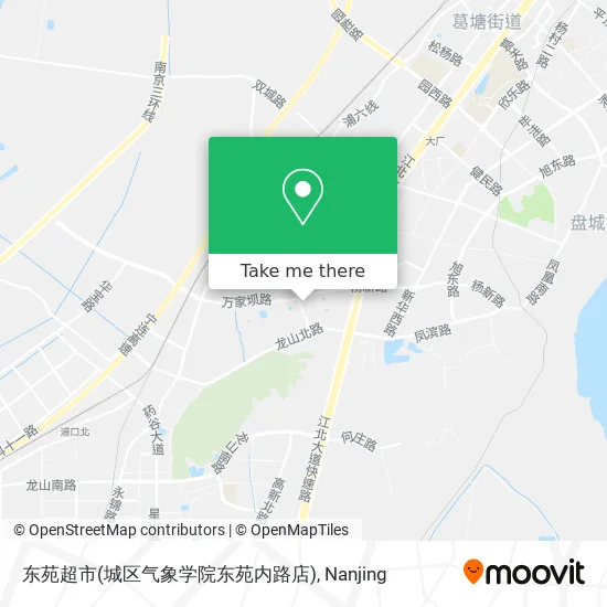 东苑超市(城区气象学院东苑内路店) map