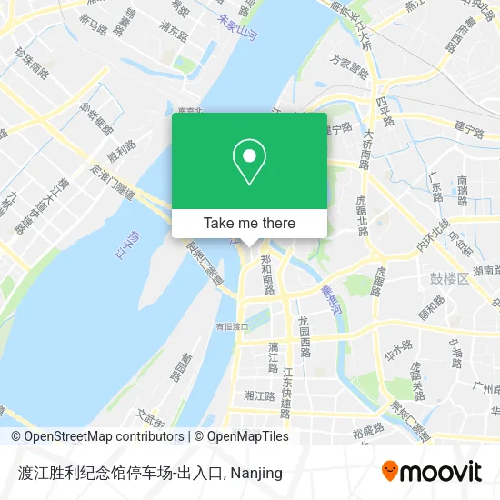 渡江胜利纪念馆停车场-出入口 map