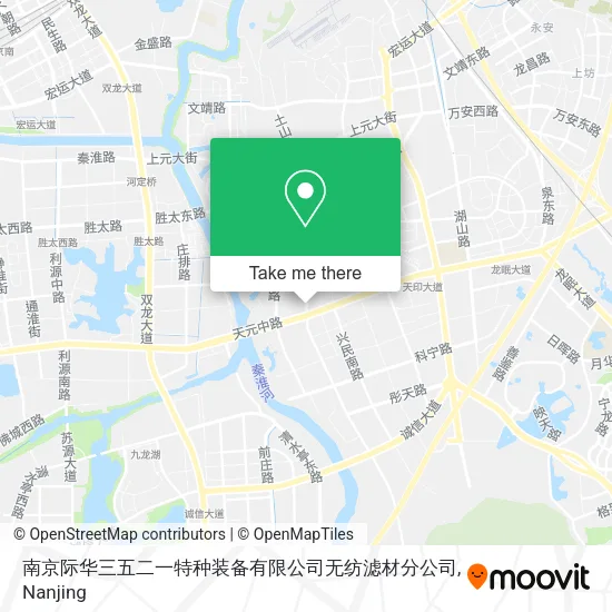 南京际华三五二一特种装备有限公司无纺滤材分公司 map