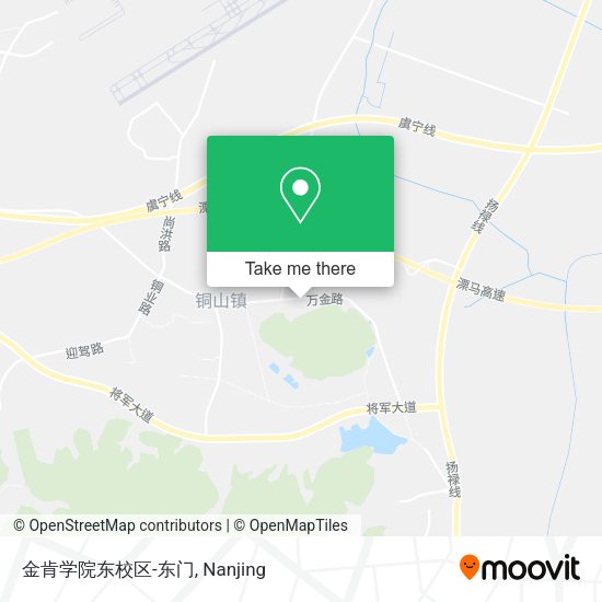 金肯学院东校区-东门 map