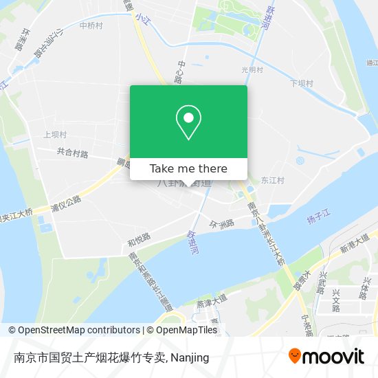 南京市国贸土产烟花爆竹专卖 map
