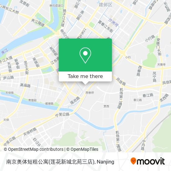 南京奥体短租公寓(莲花新城北苑三店) map
