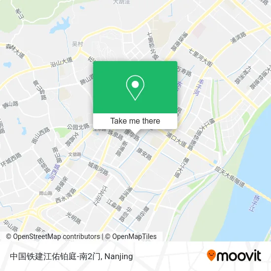 中国铁建江佑铂庭-南2门 map