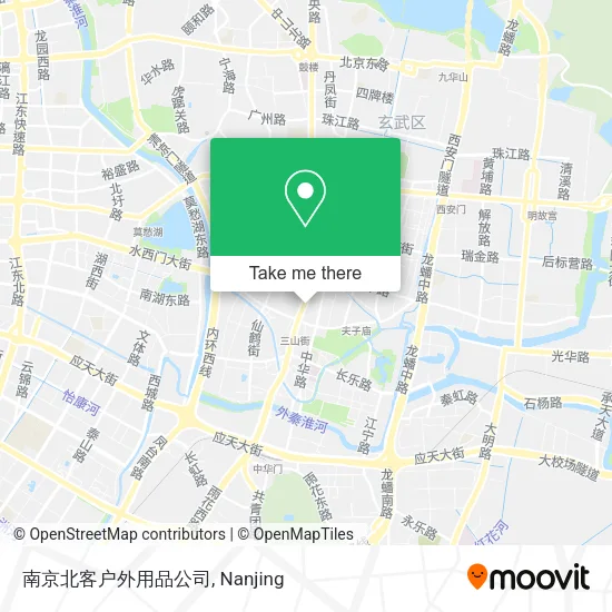 南京北客户外用品公司 map