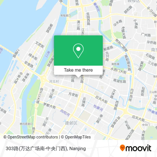 303路(万达广场南-中央门西) map