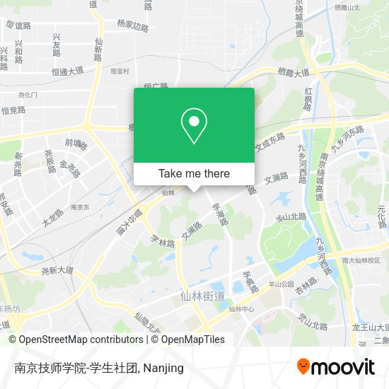 南京技师学院-学生社团 map