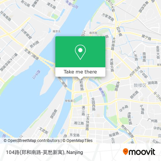 104路(郑和南路-莫愁新寓) map