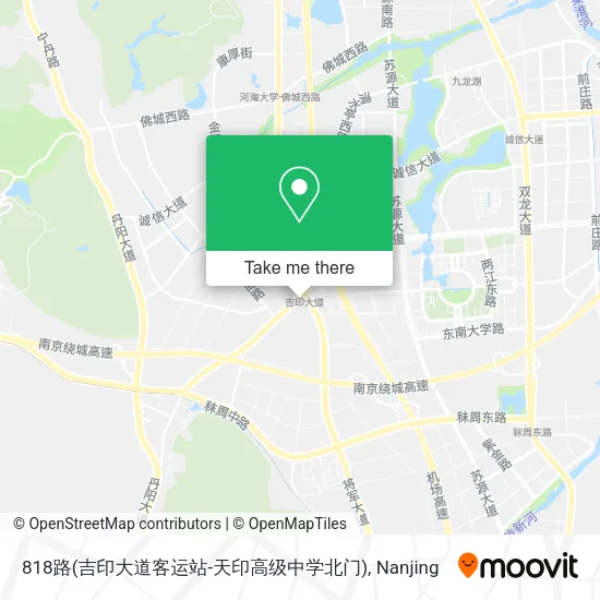 818路(吉印大道客运站-天印高级中学北门) map