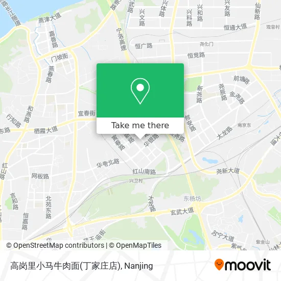 高岗里小马牛肉面(丁家庄店) map