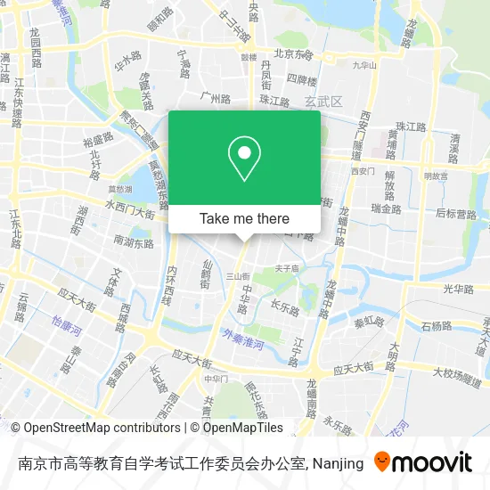 南京市高等教育自学考试工作委员会办公室 map
