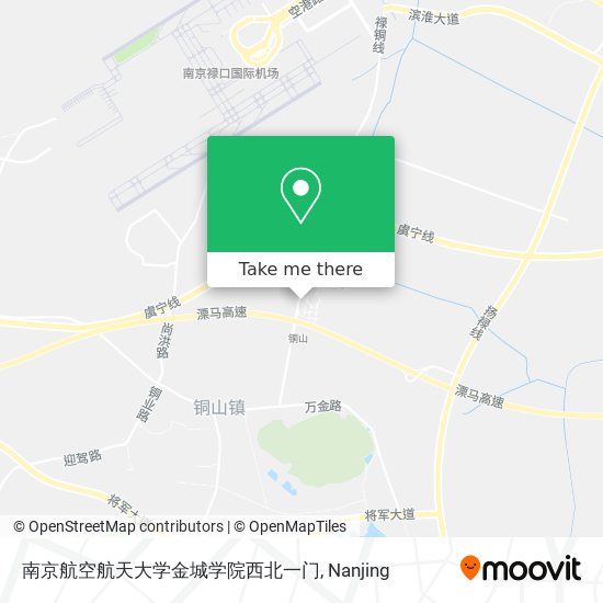 南京航空航天大学金城学院西北一门 map