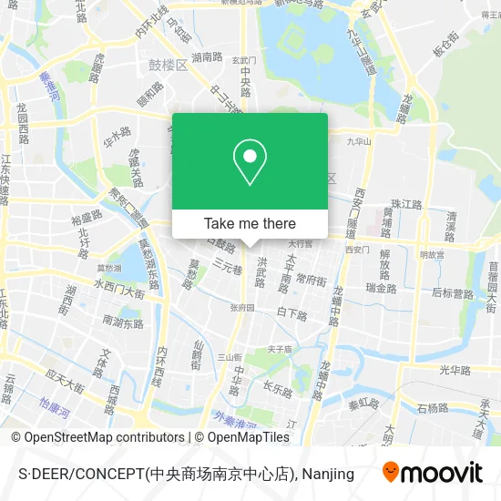 S·DEER/CONCEPT(中央商场南京中心店) map