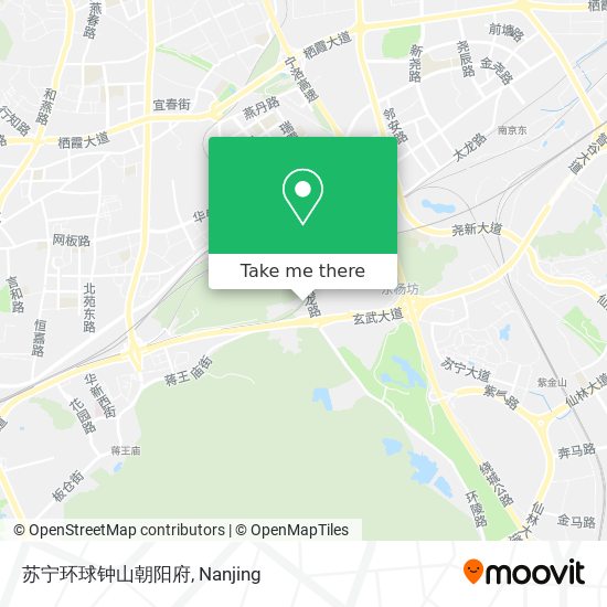 苏宁环球钟山朝阳府 map