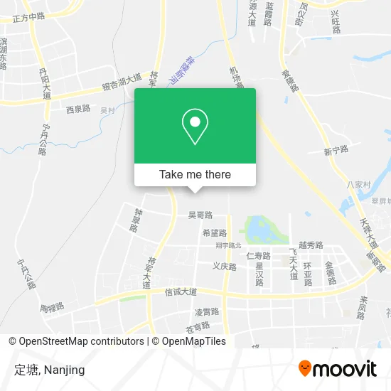 定塘 map