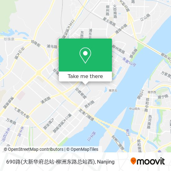 690路(大新华府总站-柳洲东路总站西) map
