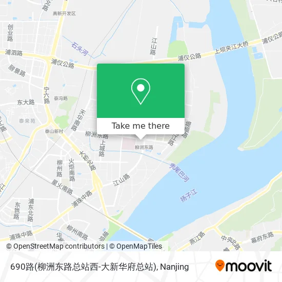 690路(柳洲东路总站西-大新华府总站) map