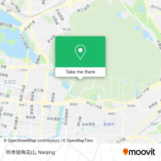 明孝陵梅花山 map