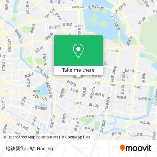 地铁新街口站 map