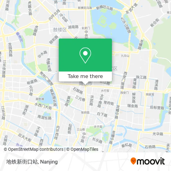 地铁新街口站 map