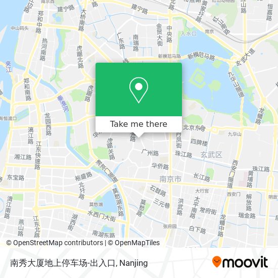 南秀大厦地上停车场-出入口 map