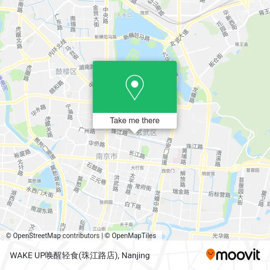 WAKE UP唤醒轻食(珠江路店) map