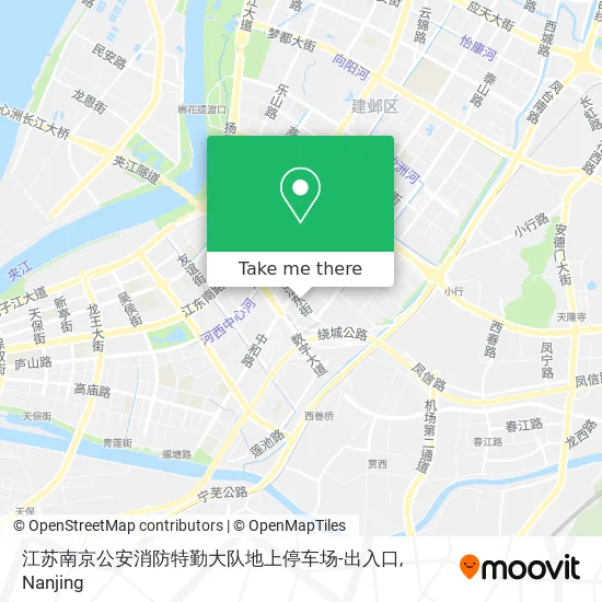 江苏南京公安消防特勤大队地上停车场-出入口 map