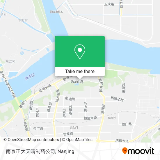 南京正大天晴制药公司 map