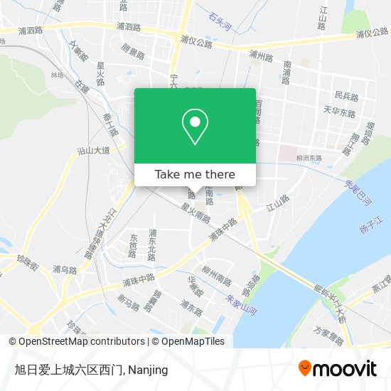 旭日爱上城六区西门 map