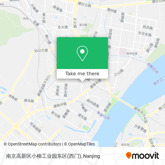 南京高新区小柳工业园东区(西门) map