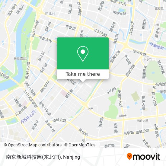 南京新城科技园(东北门) map