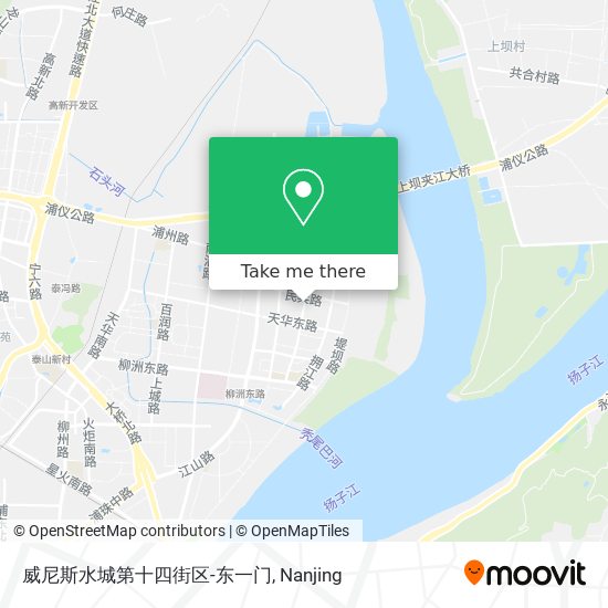 威尼斯水城第十四街区-东一门 map
