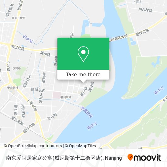 南京爱尚居家庭公寓(威尼斯第十二街区店) map