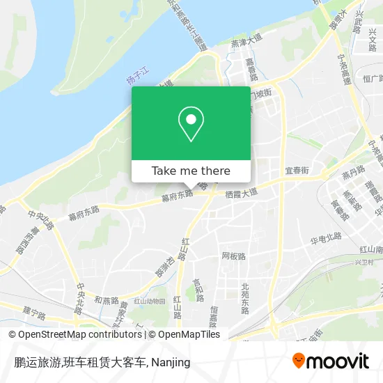 鹏运旅游,班车租赁大客车 map