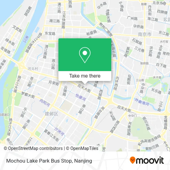 Mochou Lake Park Bus Stop map