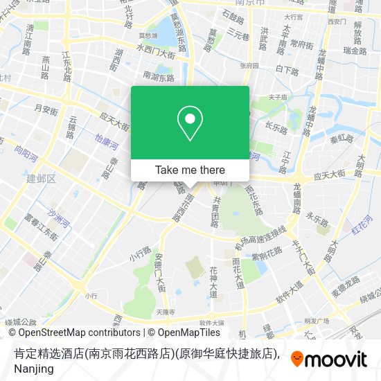 肯定精选酒店(南京雨花西路店)(原御华庭快捷旅店) map