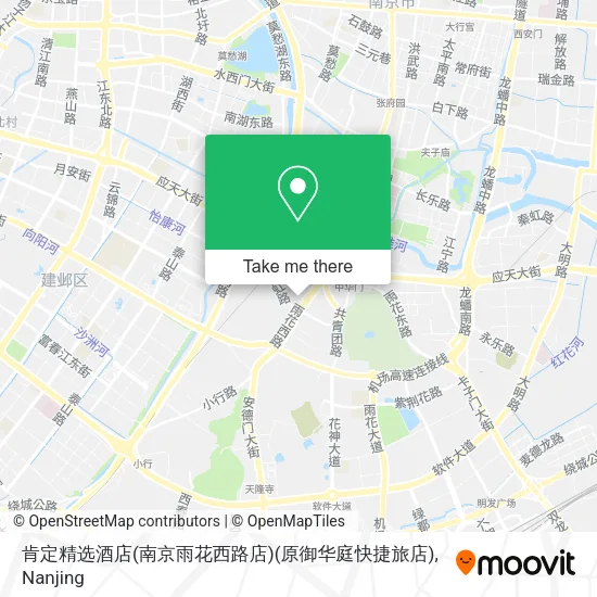 肯定精选酒店(南京雨花西路店)(原御华庭快捷旅店) map