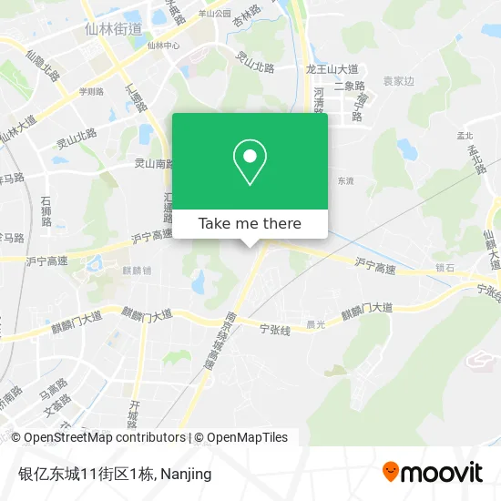 银亿东城11街区1栋 map