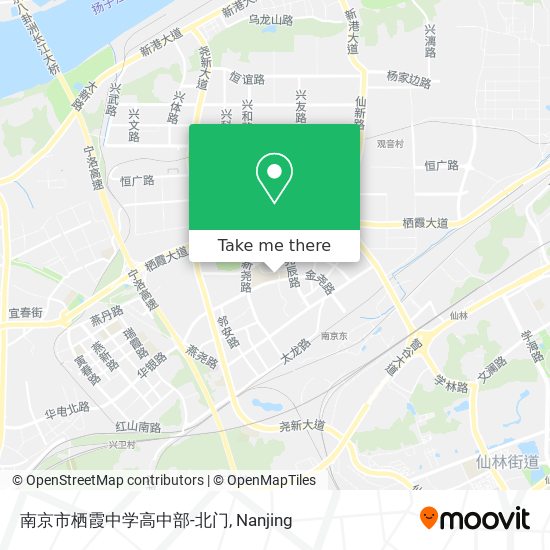 南京市栖霞中学高中部-北门 map