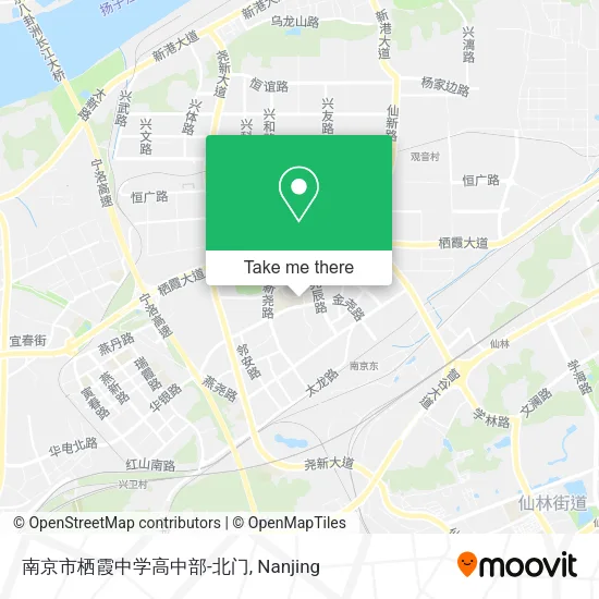 南京市栖霞中学高中部-北门 map