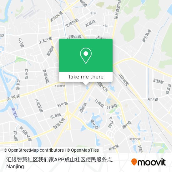汇银智慧社区我们家APP成山社区便民服务点 map