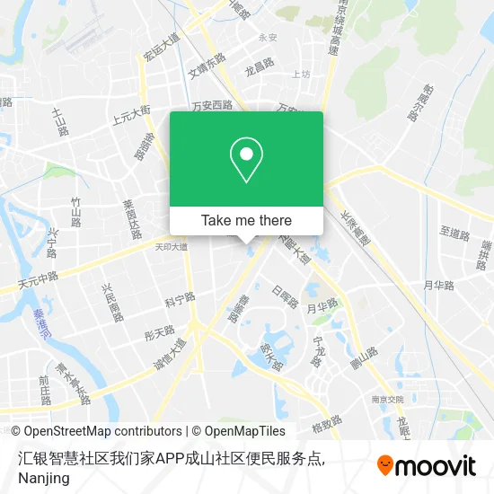 汇银智慧社区我们家APP成山社区便民服务点 map