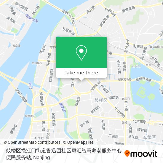 鼓楼区挹江门街道鲁迅园社区康汇智慧养老服务中心便民服务站 map